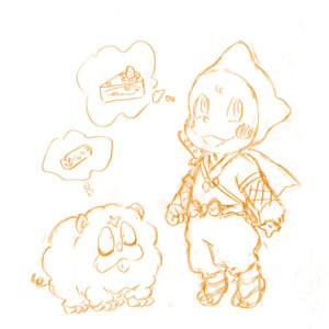 シンちゃんと獅子丸(忍者ハットリくん)